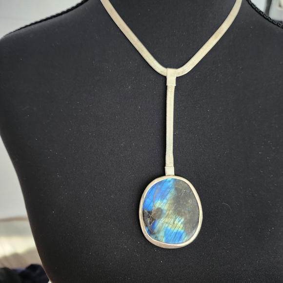 lena bernard Jewelry - Luminous Blue Stone Necklace